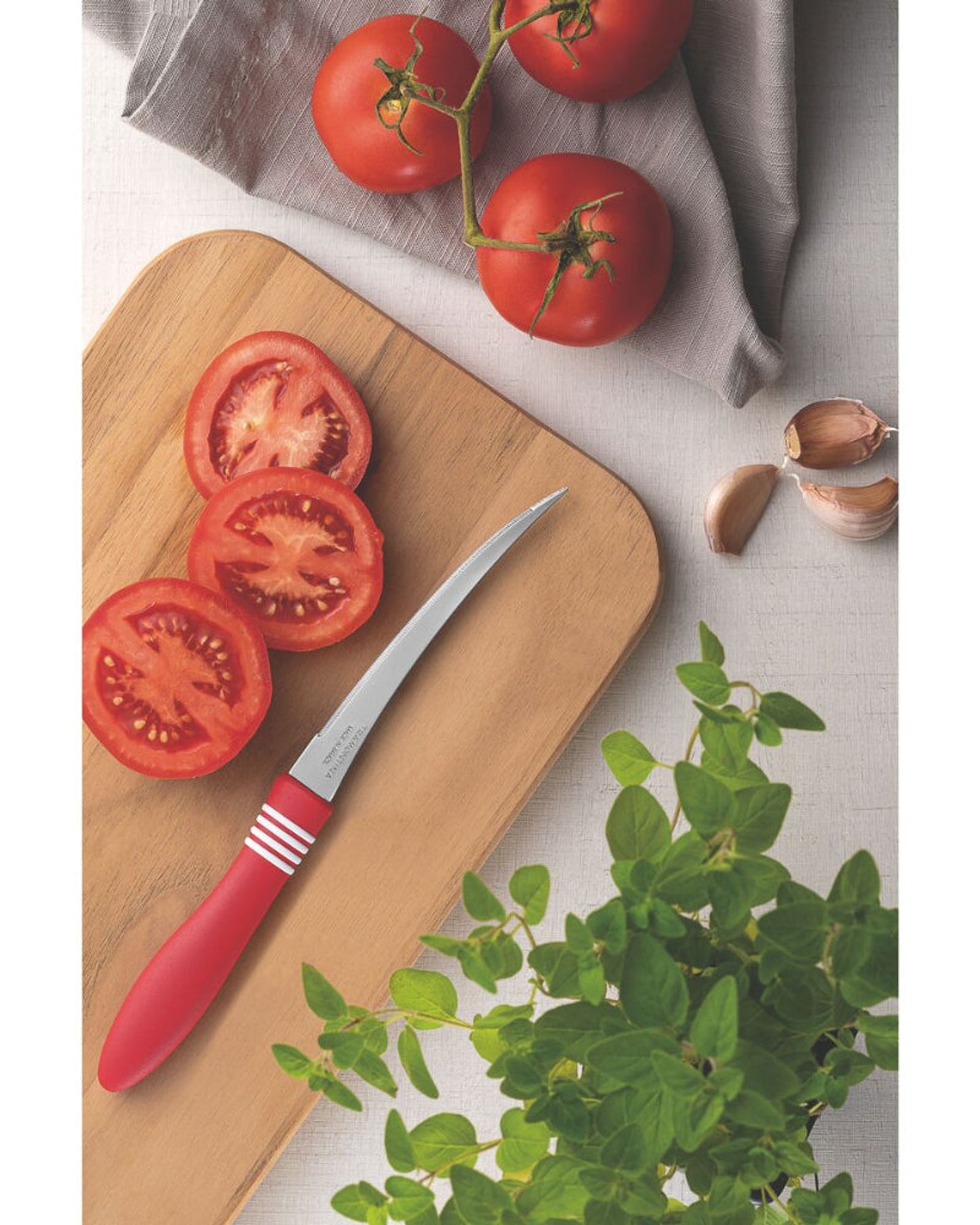 Tramontina Tomato Knives 2Pc Red