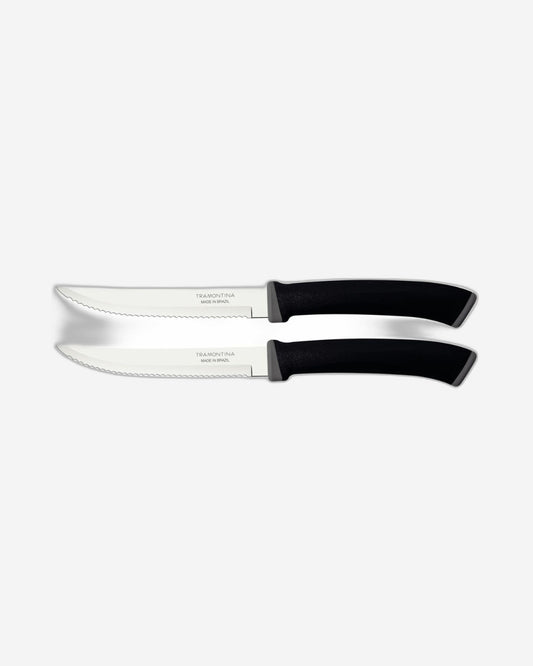 Tramontina Felice Steak Knife Set 2Pc Black