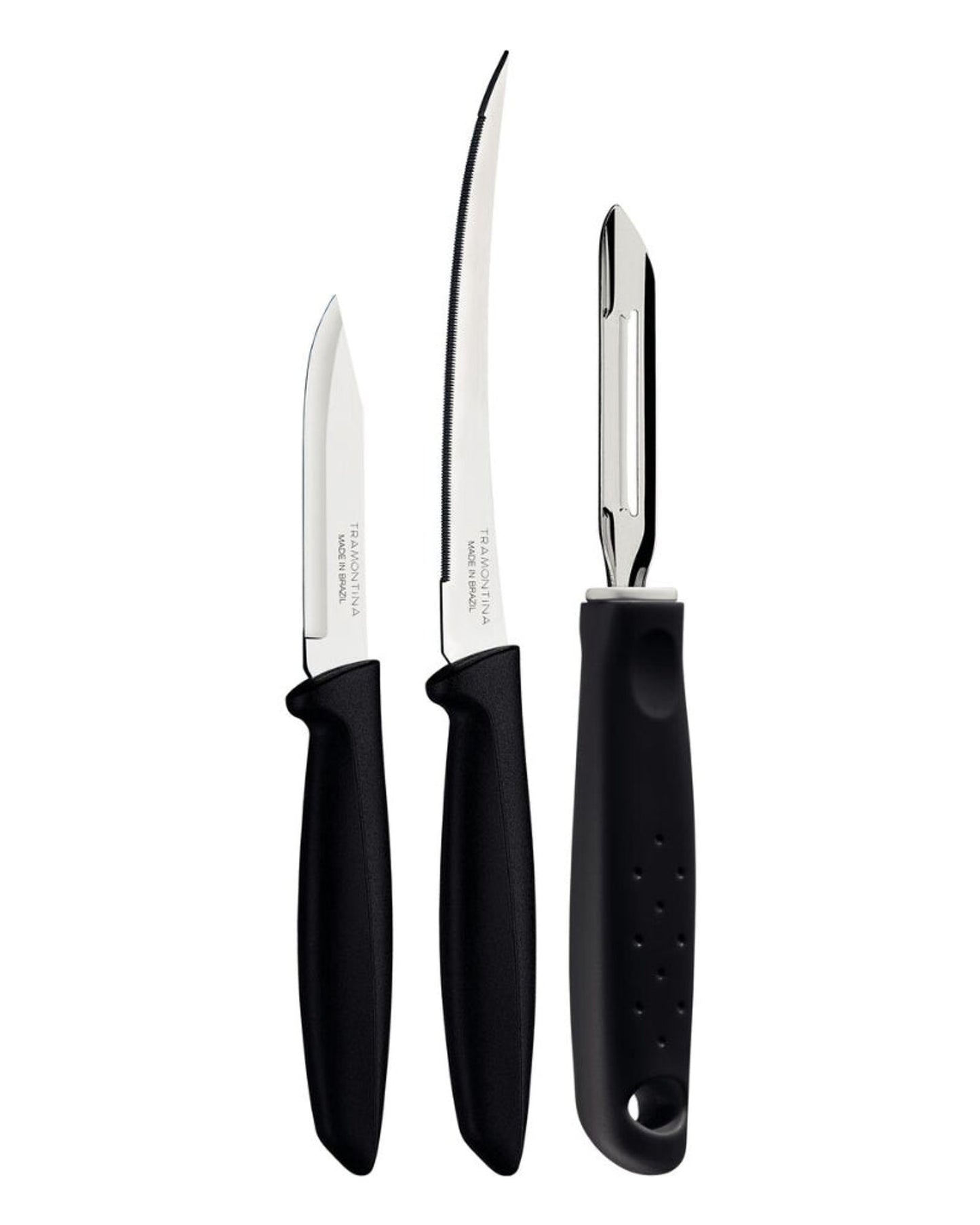 Tramontina Plenus Cutting Set 3Pc Black