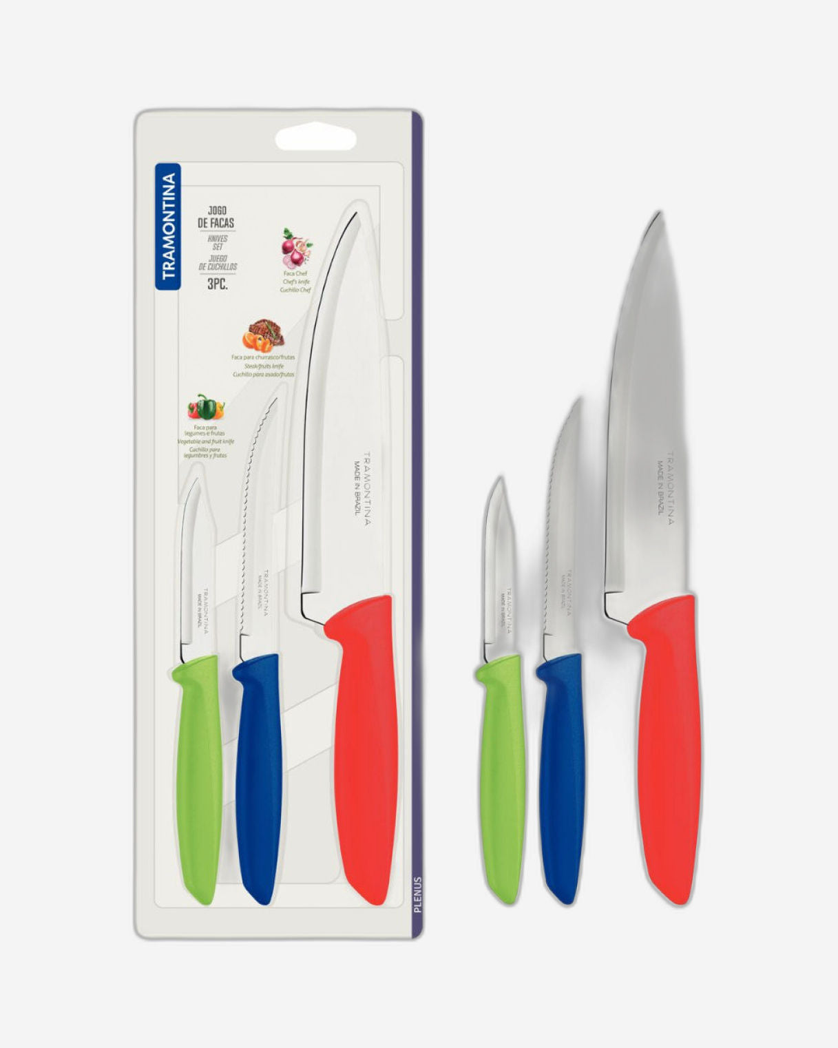 Tramontina Knife Set 3Pc