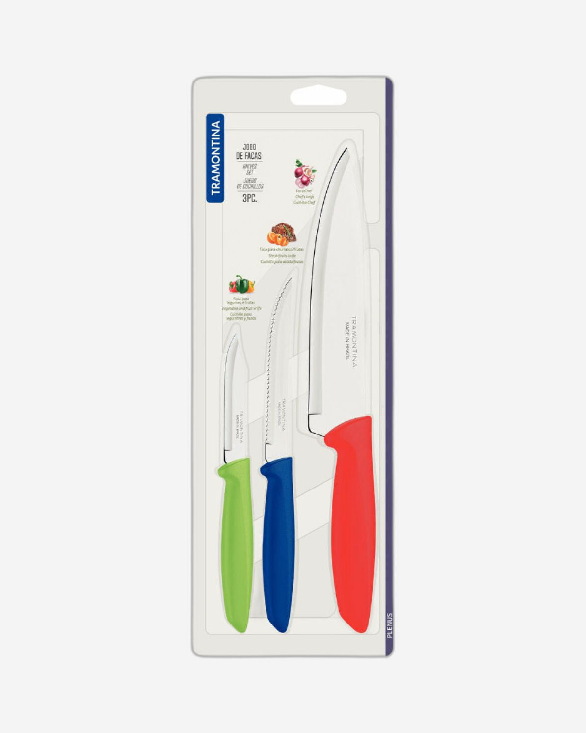 Tramontina Knife Set 3Pc