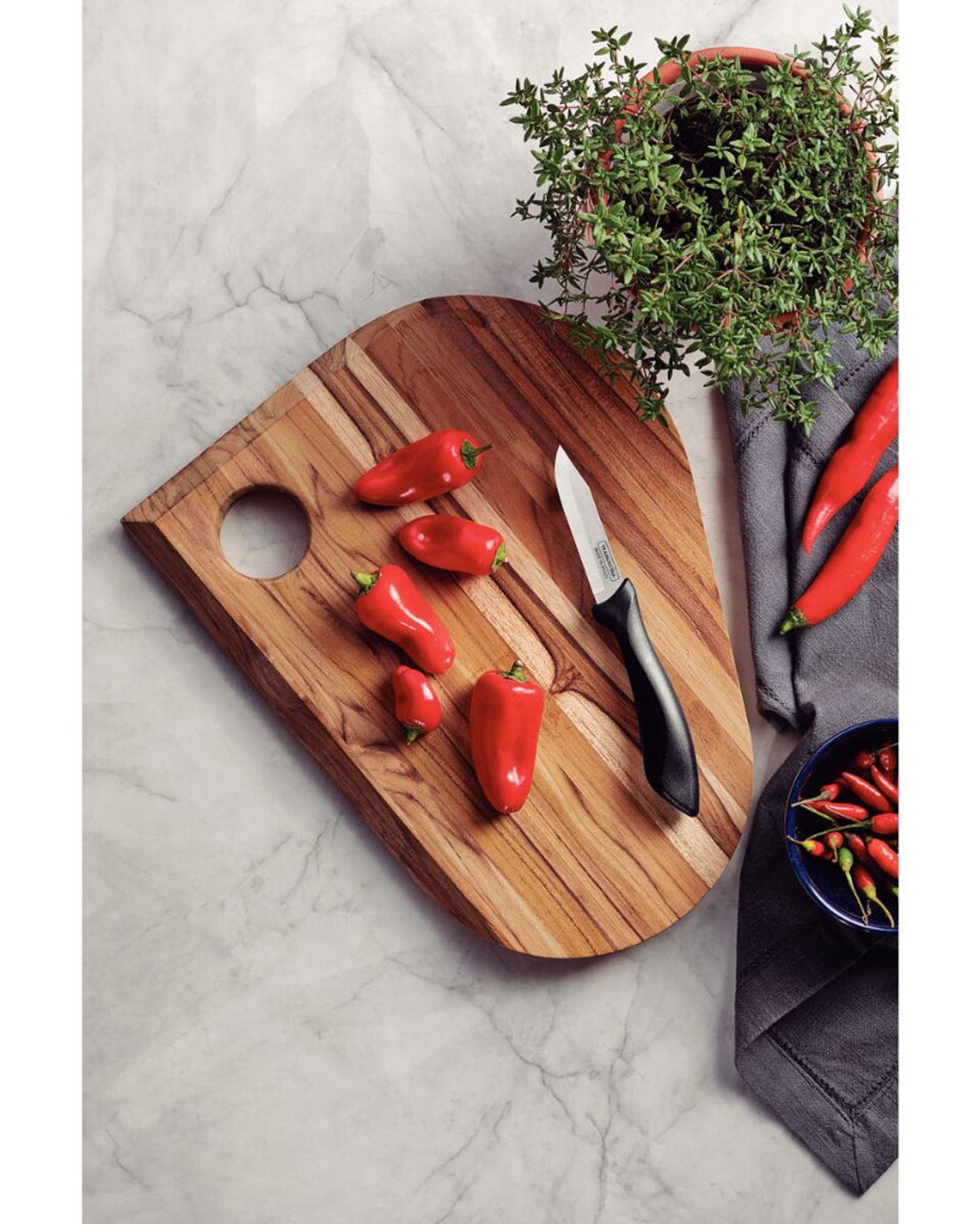 Tramontina Affilata 3" Vegetable and Fruit Knife with Stainless-Steel Blade and Black Polypropylene Handle