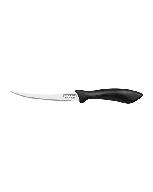 Tramontina Affilata 5" Tomato Knife with Stainless-Steel Blade and Black Polypropylene Handle