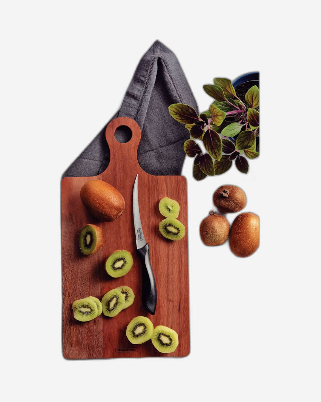 Tramontina Affilata 5" Tomato Knife with Stainless-Steel Blade and Black Polypropylene Handle