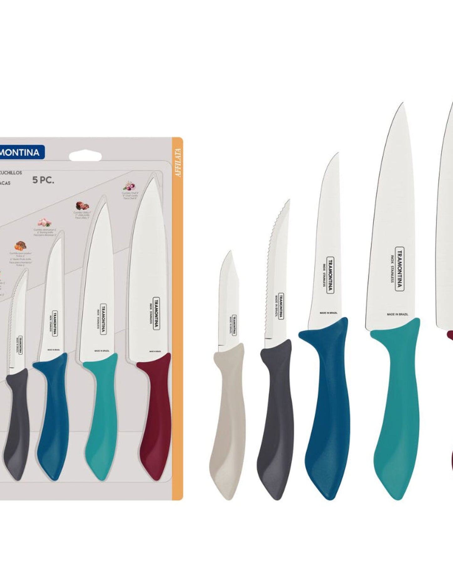 Tramontina Affilata Knife Set 5Pc