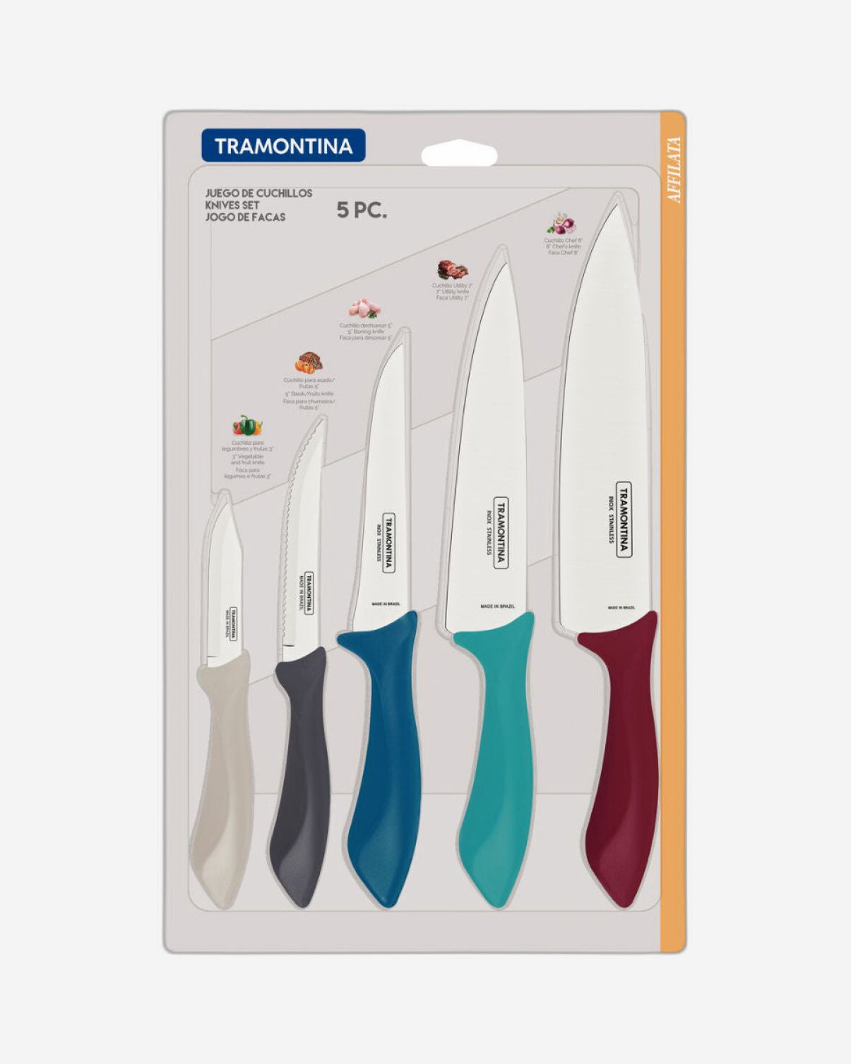 Tramontina Affilata Knife Set 5Pc