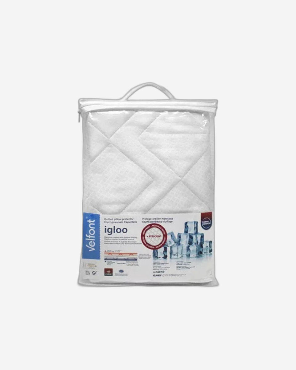 Velfont "Igloo" Quilted Pillow Protector