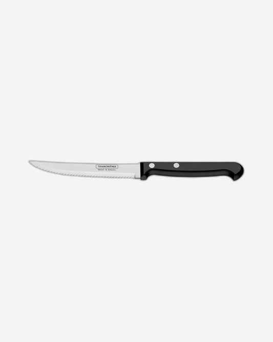 Tramontina Ultracorte 5" Steak Knife with Stainless Steel Blade and Black Polypropylene Handle