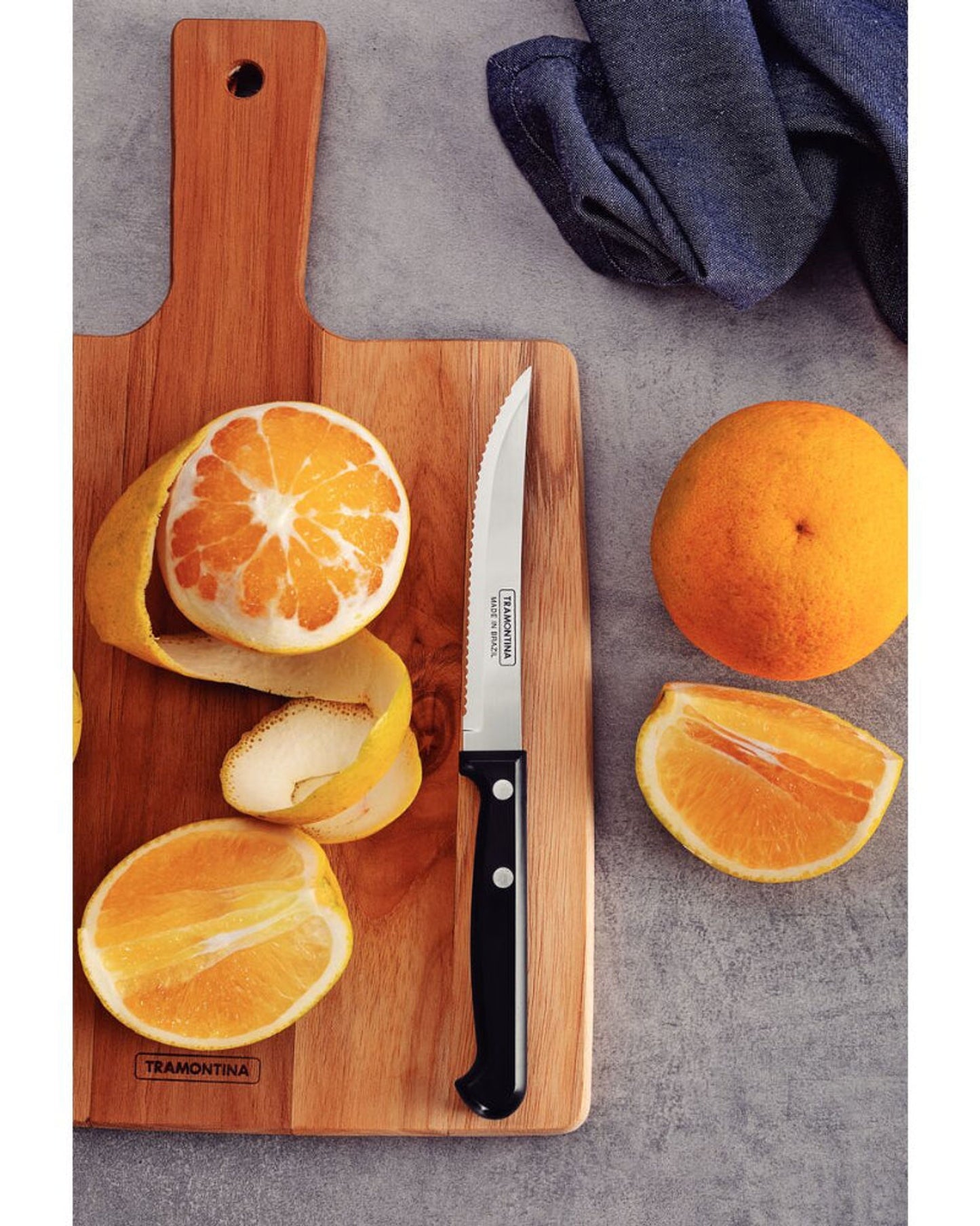 Tramontina Ultracorte 5" Steak Knife with Stainless Steel Blade and Black Polypropylene Handle