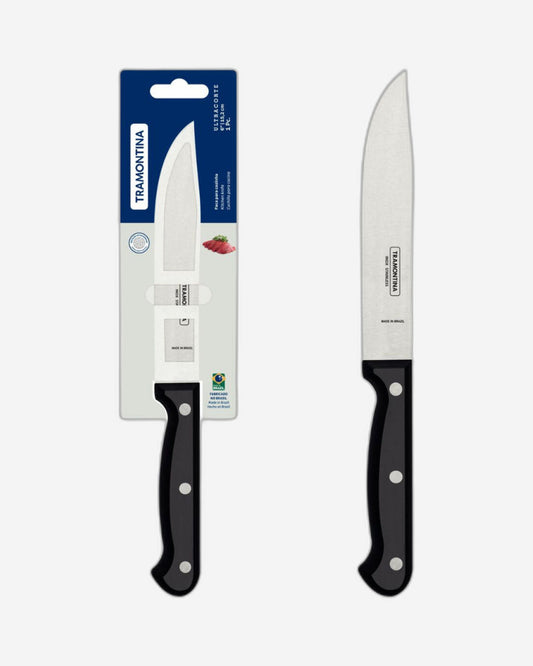 Tramontina Ultracorte 6" Kitchen Knife with Stainless-Steel Blade and Black Polypropylene Handle