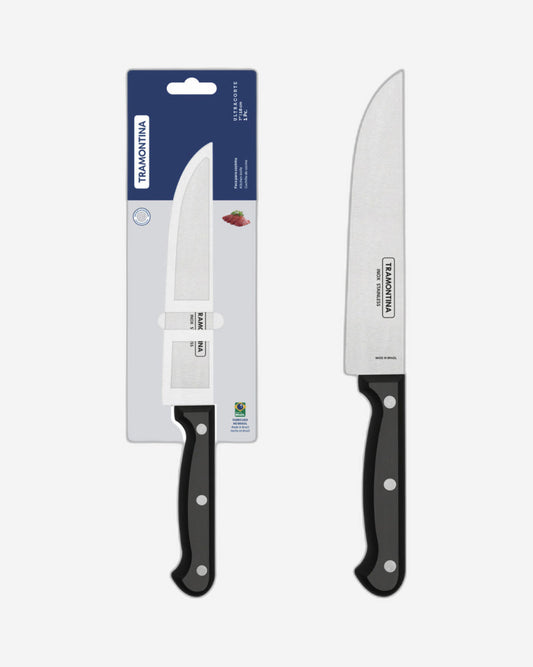 Tramontina Ultracorte 7" Kitchen Knife with Stainless-Steel Blade and Black Polypropylene Handle