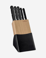Tramontina Brazil  Ultracorte 6 Pieces Knife and Block Set with Stainless Steel Blade and Black Polypropylene Handle