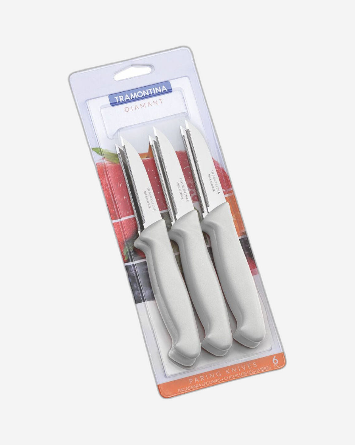 Tramontina Paring Knives 6Pc Grey
