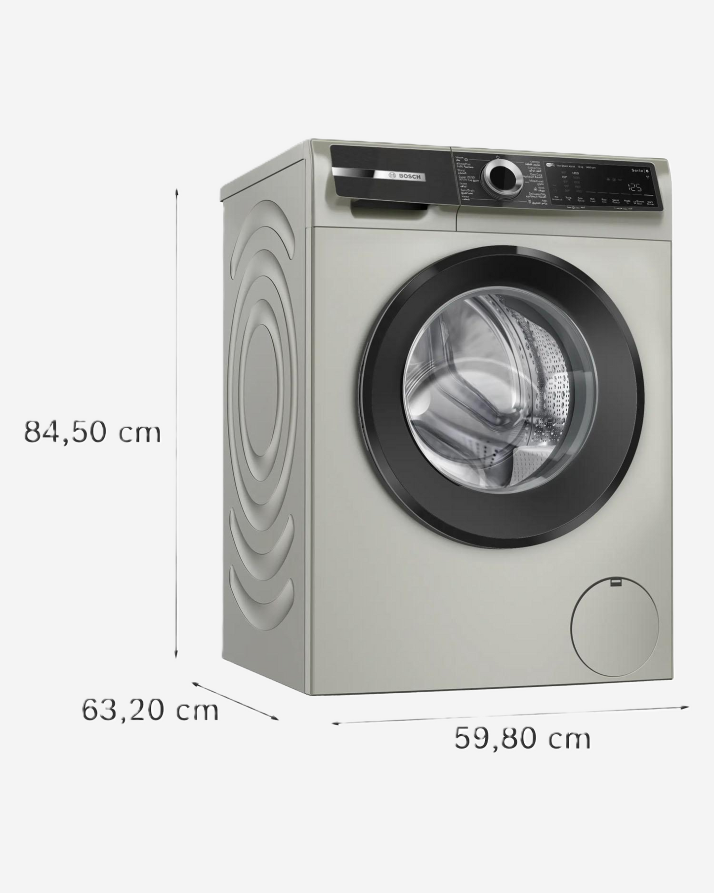 Bosch Washing Machine Front Load  10kg Silver