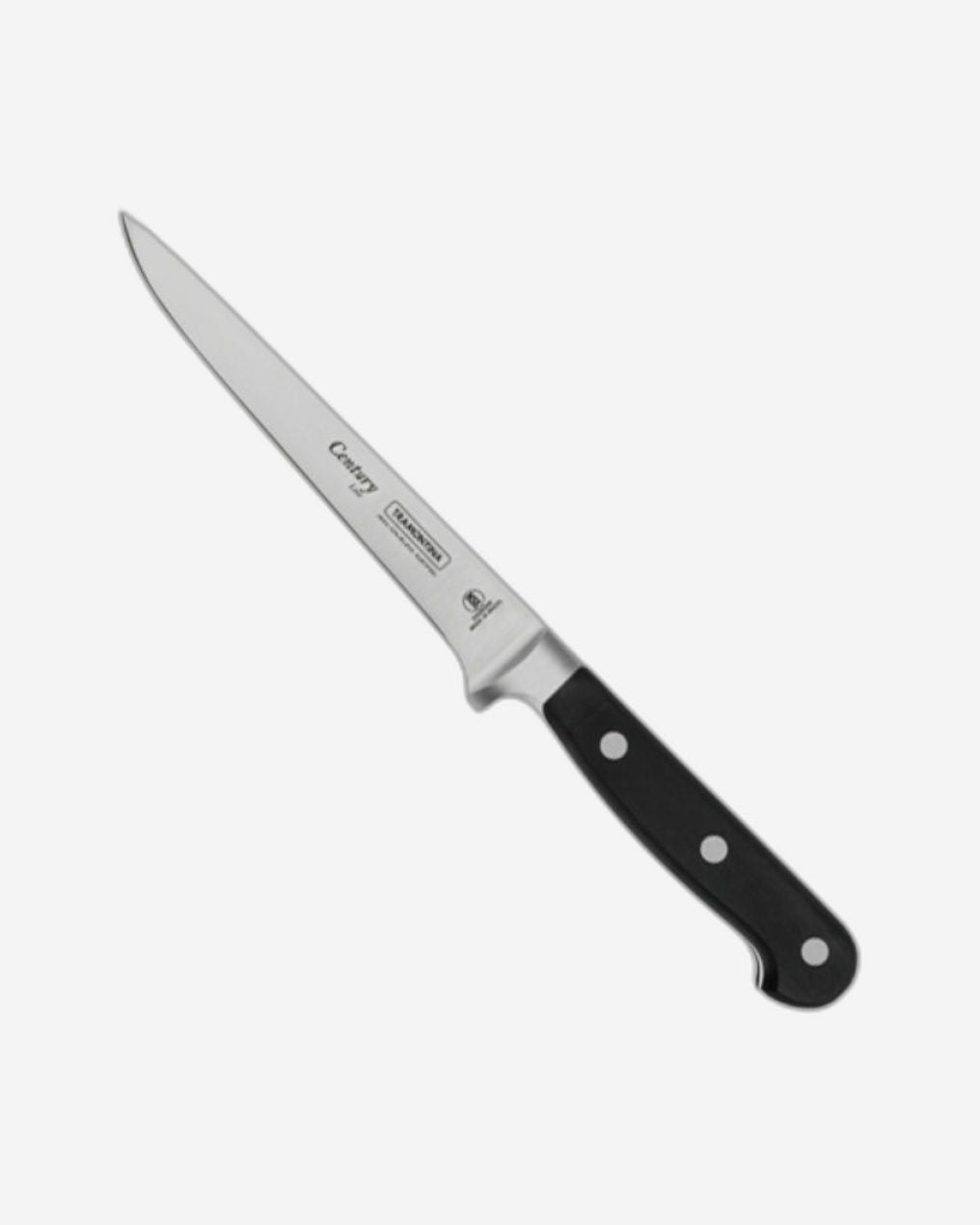Tramontina Brazil  Century 6 Inches Boning Knife with Stainless Steel Blade and Black Polycarbonate Handle