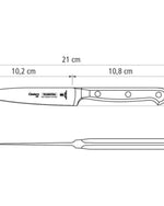 Tramontina Brazil  Century 4 Inches Fruit and Vegetable Knife with Stainless Steel Blade and Black Polycarbonate Handle