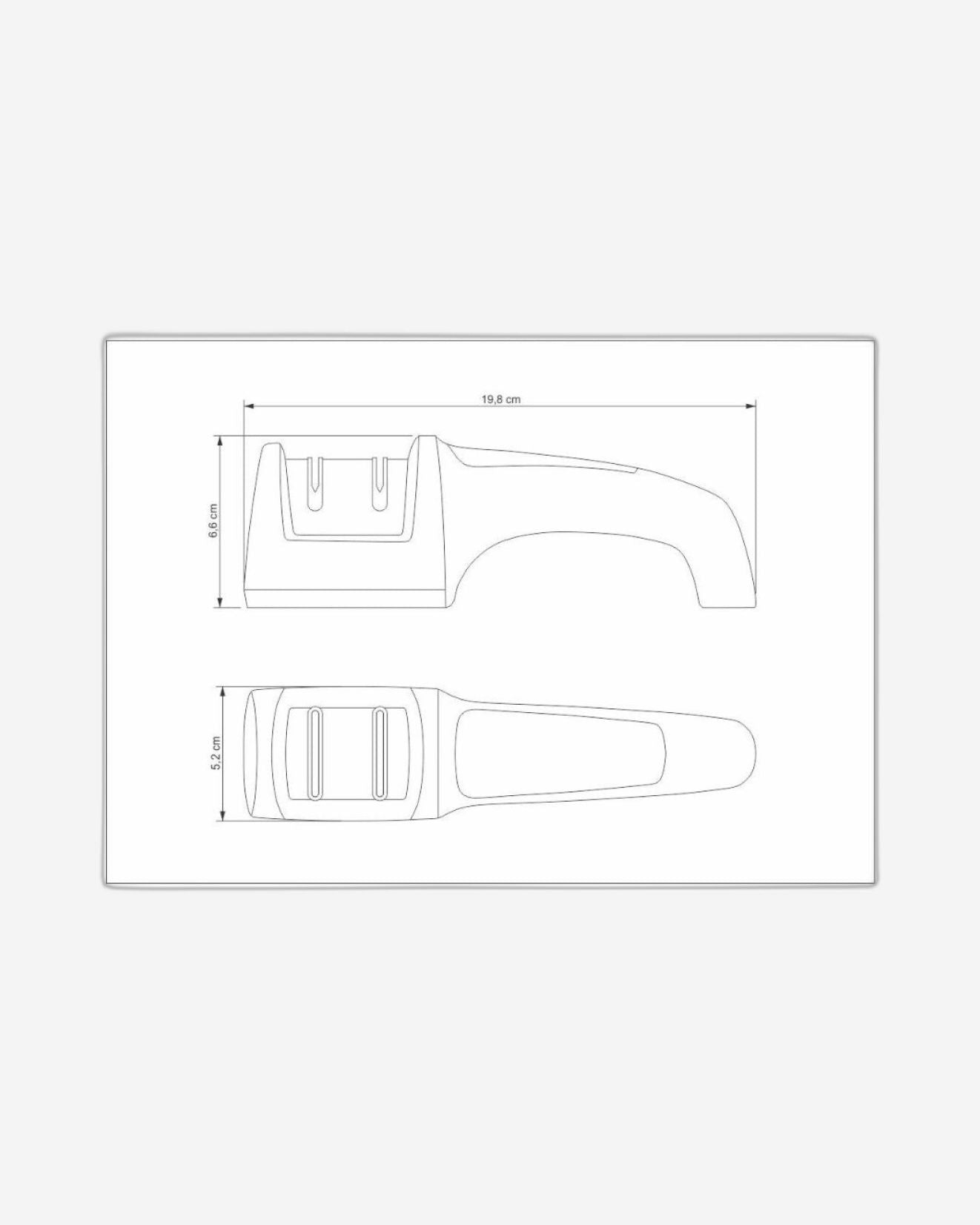 Tramontina Profio Diamond Double-Sided Knife Sharpener with ABS and Stainless Steel Support