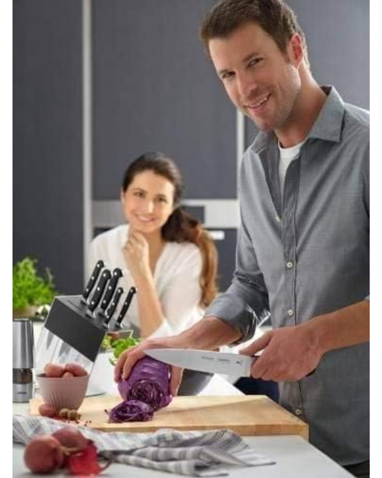 Tramontina Century Knife and Block Set 7Pc