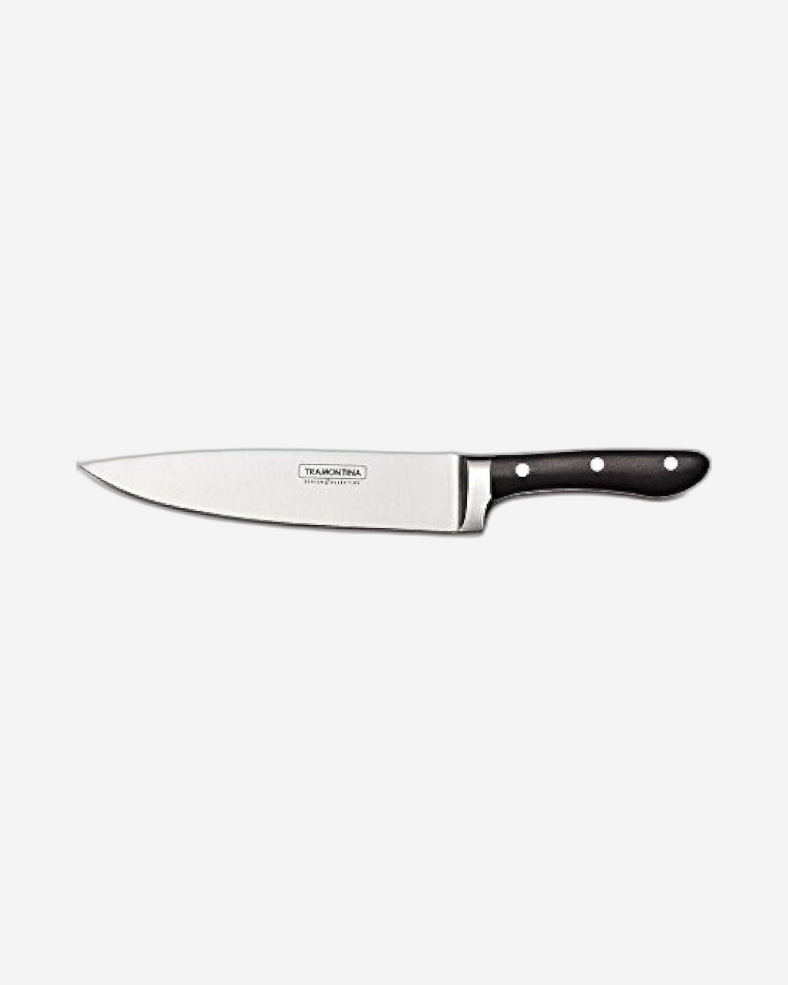 Tramontina Brazil  Prochef 8 Inches Chef Knife with Stainless Steel Blade and Black Polycarbonate and Fiberglass Handle