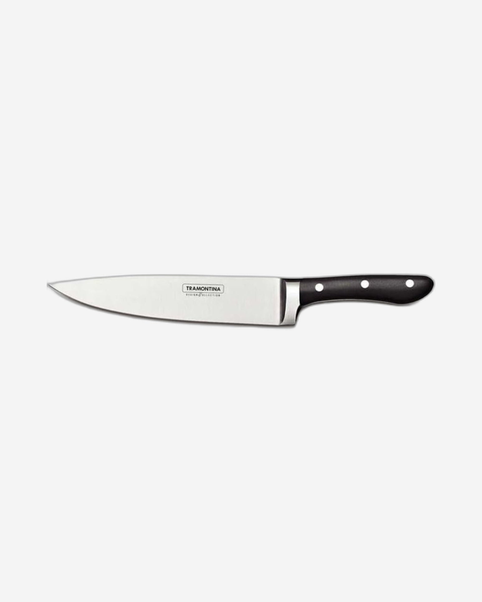 Tramontina Brazil  Prochef 8 Inches Chef Knife with Stainless Steel Blade and Black Polycarbonate and Fiberglass Handle