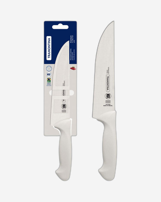 Tramontina Premium 7" kitchen knife Stainless Steel Blade with White Polypropylene Handle
