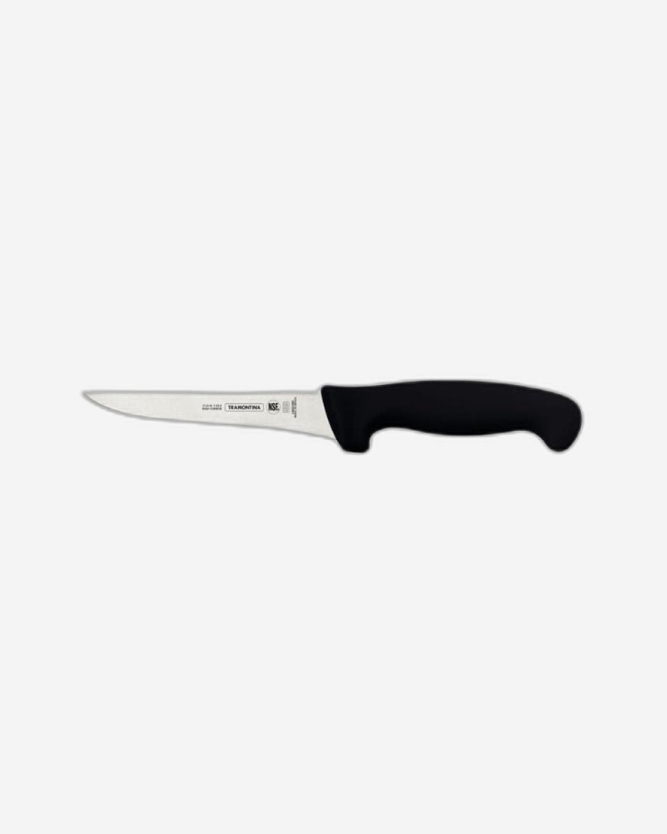 Tramontina Professional Boning Knife with Stainless Steel Blade and Black Polypropylene Handle 5"