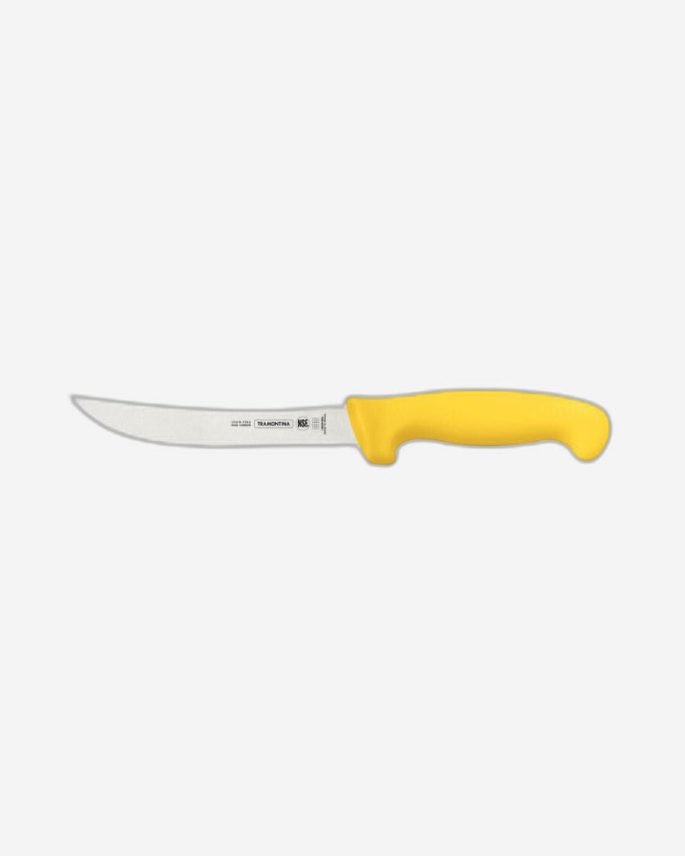 Tramontina Professional 6" Boning Knife with Stainless-Steel Blade and Yellow Polypropylene Handle