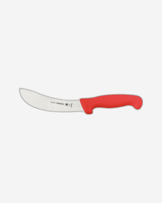 Tramontina Professional Leather and Bleeding Knife with Stainless-Steel Blade and Red Polypropylene Handle 6"