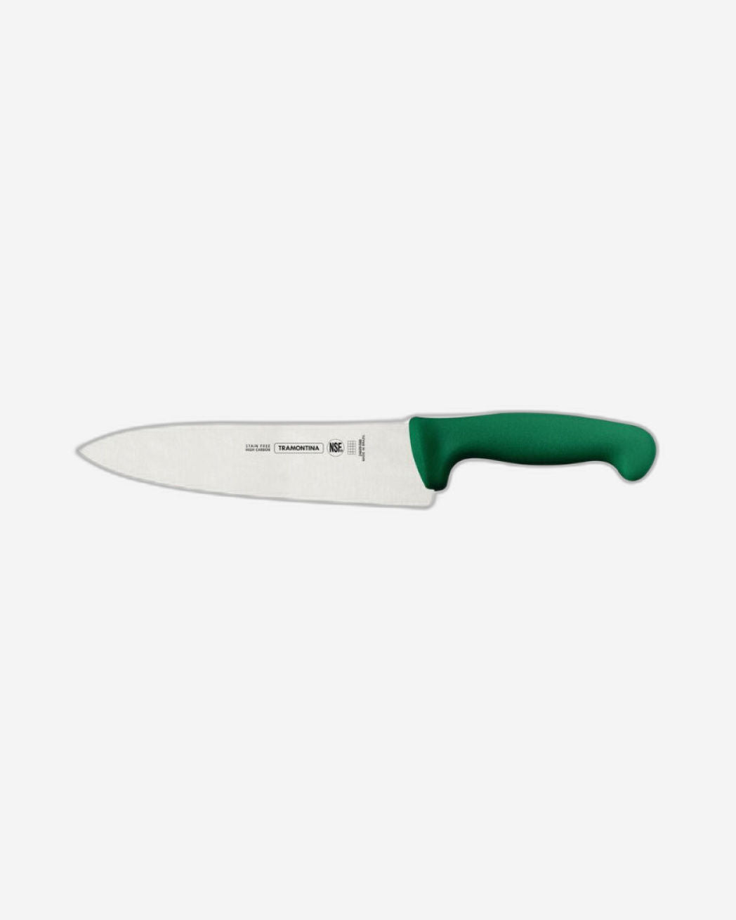 Tramontina Professional Meat Knife with Stainless-Steel Blade and Green Polypropylene Handle 8"