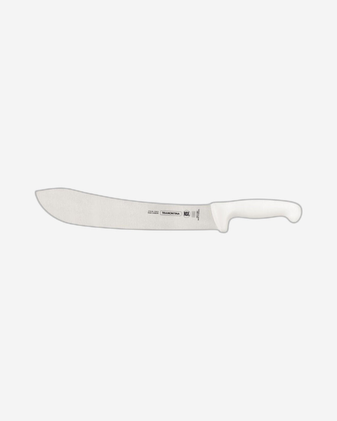 Tramontina Professional 12" Meat Knife with Stainless-Steel Blade and White Polypropylene Handle