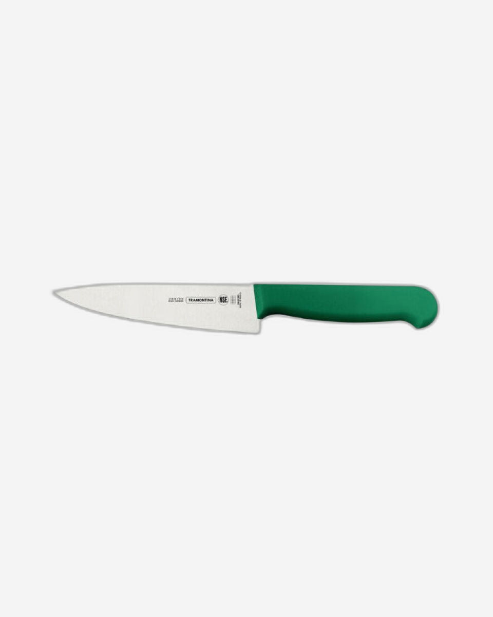 Tramontina Profissional Master Meat Knife with Stainless-Steel Blade and Green Polypropylene Handle, 5"
