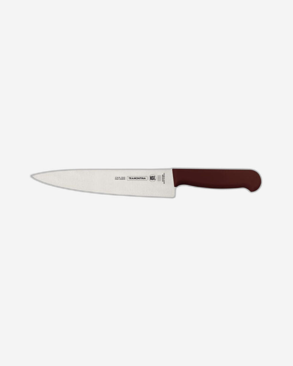 Tramontina Professional Meat Knife with Stainless-Steel Blade and Brown Polypropylene Handle with Antimicrobial Protection 8"