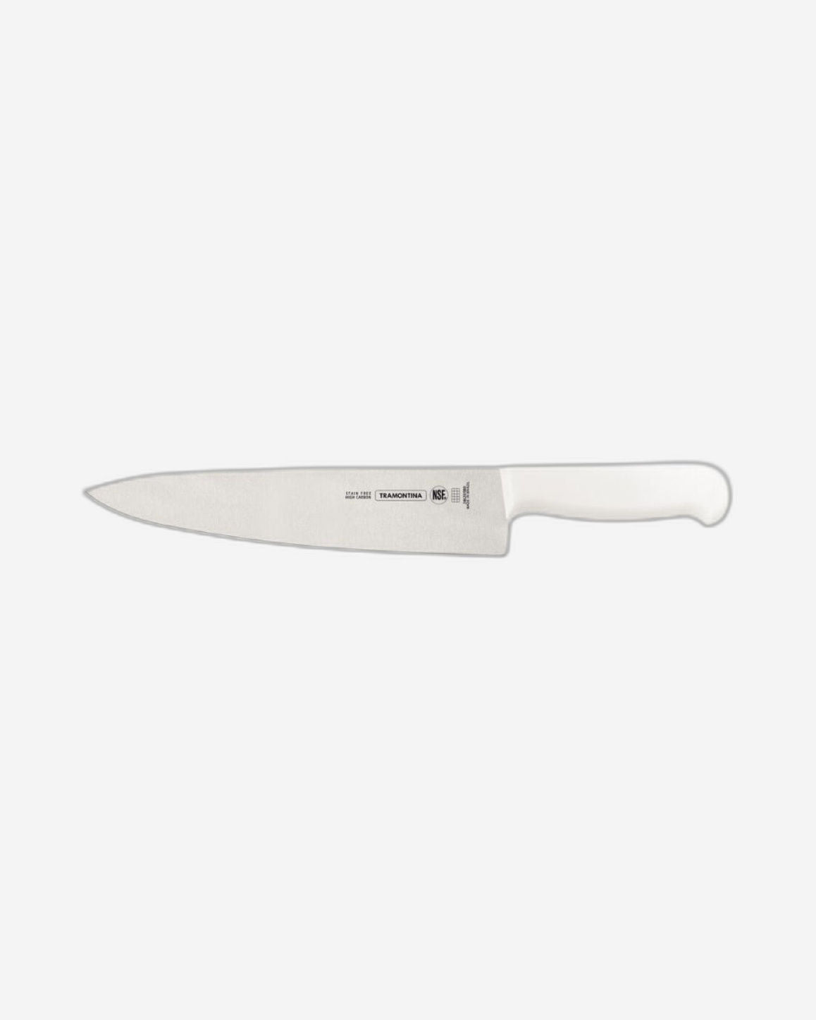 Tramontina Professional Meat Knife with Stainless-Steel Blade and White Polypropylene Handle with Antimicrobial Protection 10"