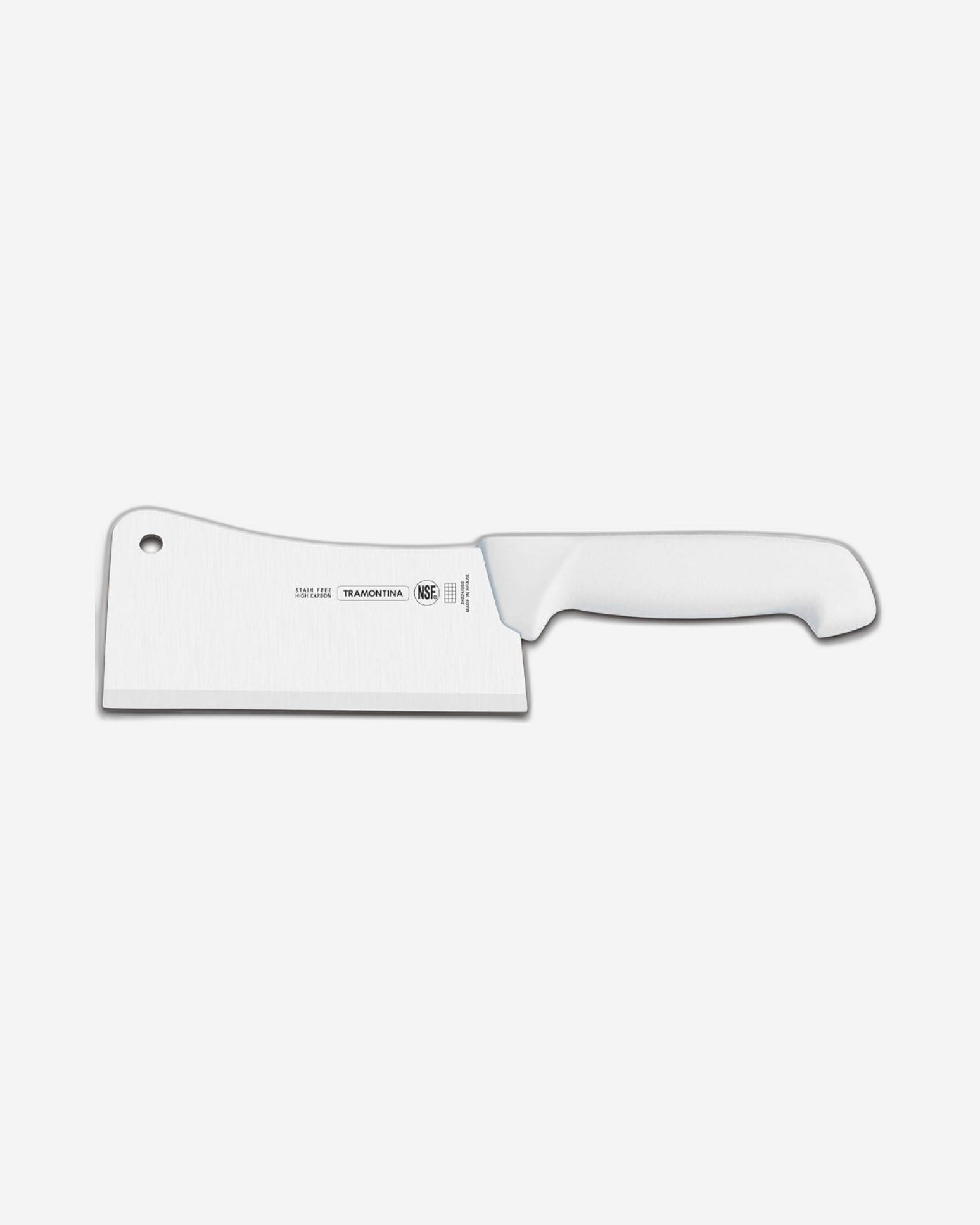 Tramontina Brazil  Professional Master 10 Inches Cleaver Knife with Stainless Steel Blade and Red Polypropylene Handle with Antimicrobial Protection