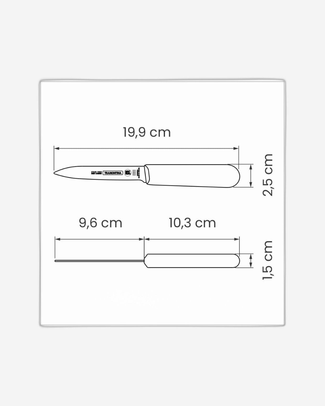 Tramontina Professional Paring Knife 4Inch Black