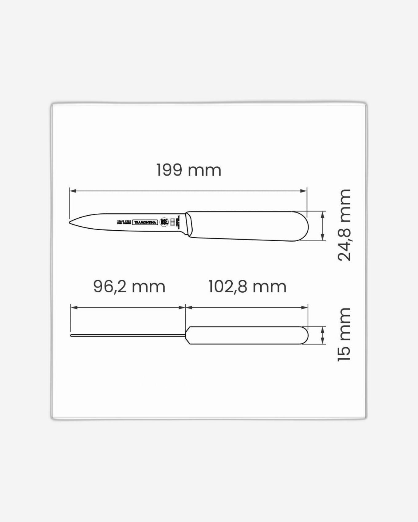 Tramontina Professional Paring Knife 4Inch Black