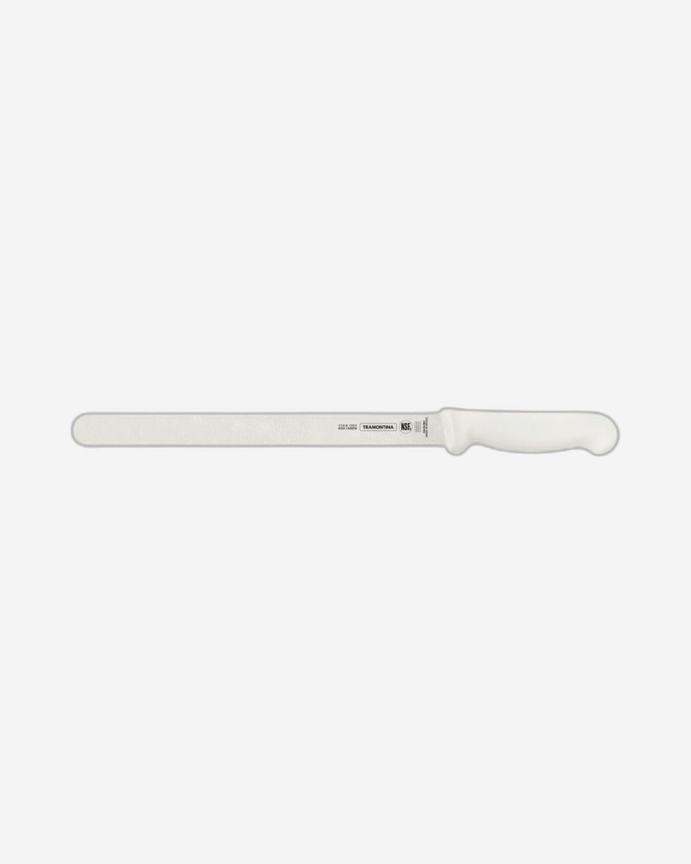 Tramontina Professional Ham Knife with Stainless-Steel Blade and White Polypropylene Handle 12"