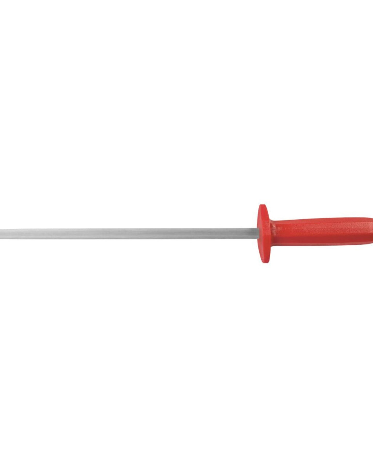 Tramontina Professional 12" Grooved Sharpener with Carbon Steel Rod and Red Polypropylene Handle