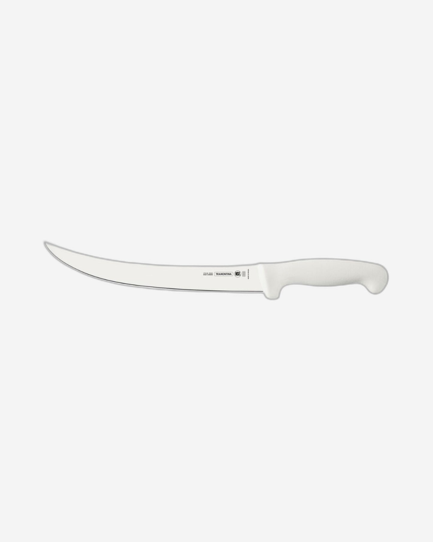 Tramontina Profissional 8" Meat Knife with Stainless-Steel Blade and White Polypropylene Handle