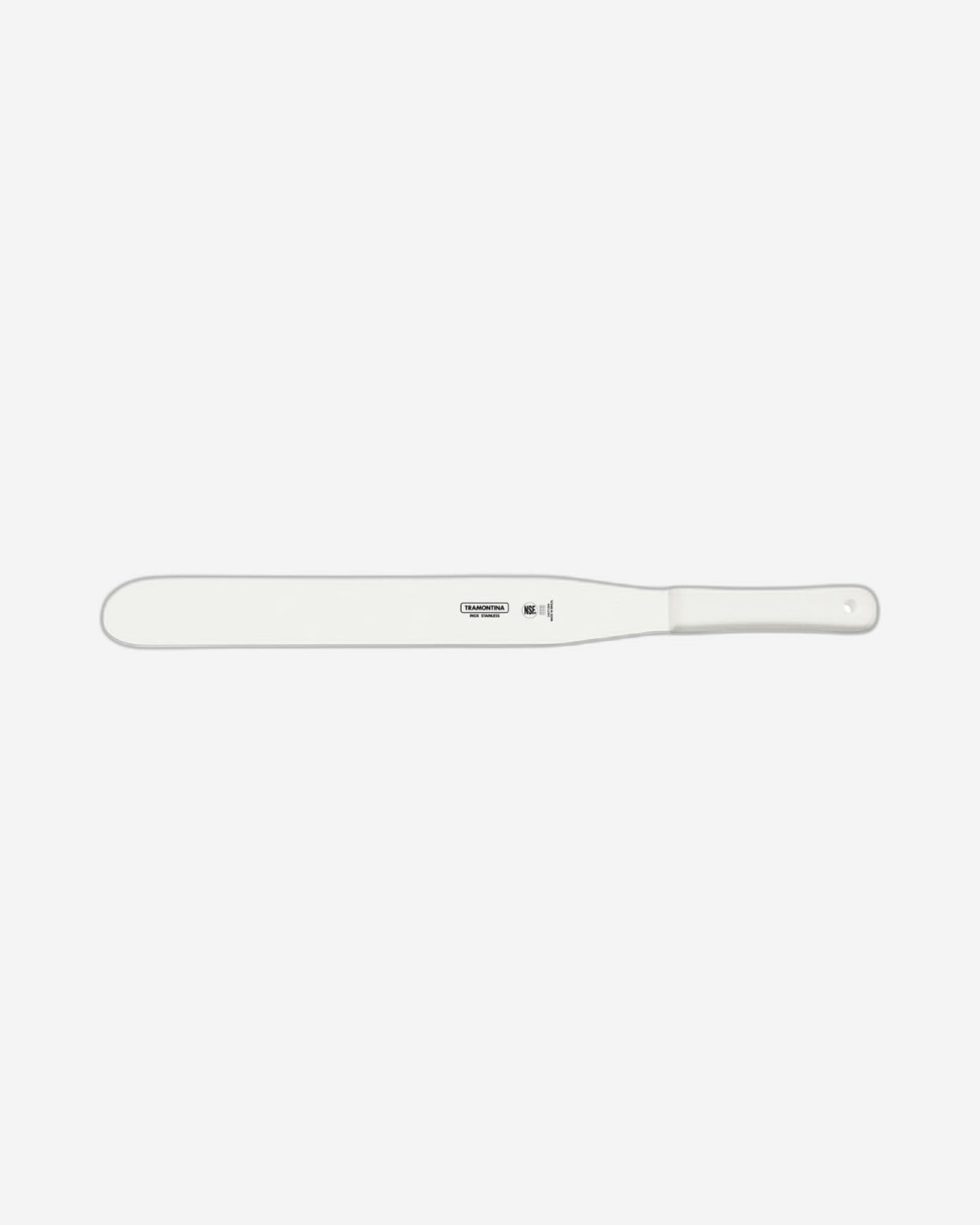 Tramontina Professional Offset Spatula with Stainless-Steel Blade and White Polypropylene Handle 14"