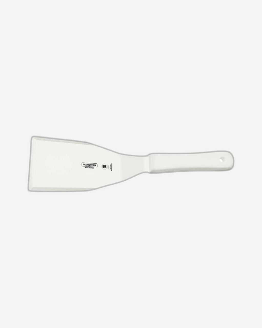 Tramontina Professional Hamburger Spatula with Stainless-Steel Blade and White Polypropylene Handle 6x3"