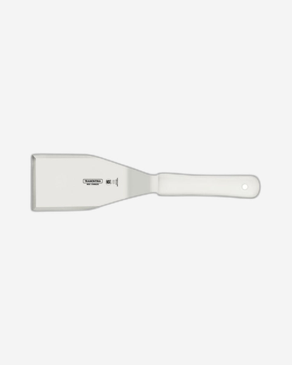 Tramontina Professional Hamburger Spatula with Stainless-Steel Blade and White Polypropylene Handle 6x3"