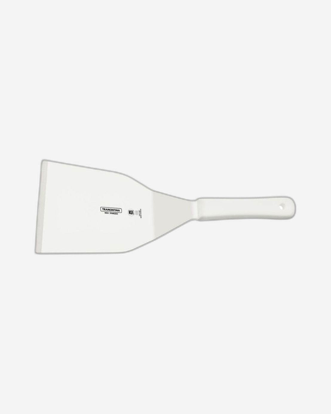 Tramontina Professional Hamburger Spatula with Stainless-Steel Blade and White Polypropylene Handle 7x4.1/4"