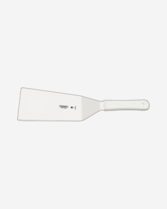 Tramontina Professional Hamburger Spatula with Stainless-Steel Blade and White Polypropylene Handle 8x3"