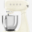 SMEG Stand Mixer Cream Full Color Steel Bowl - SMF05CRUK