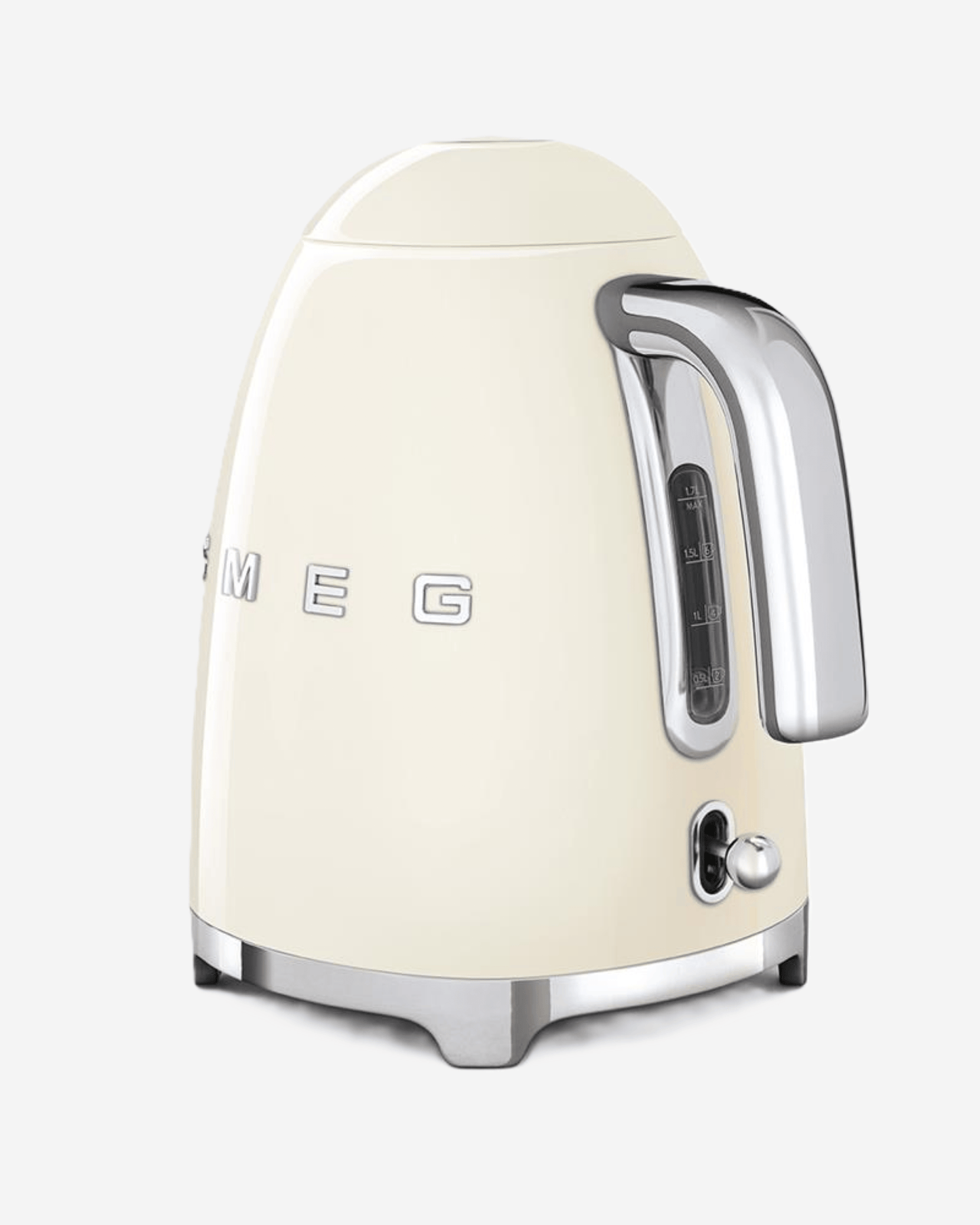 SMEG 1.7L Electric Kettle with Soft Opening Lid  Cream