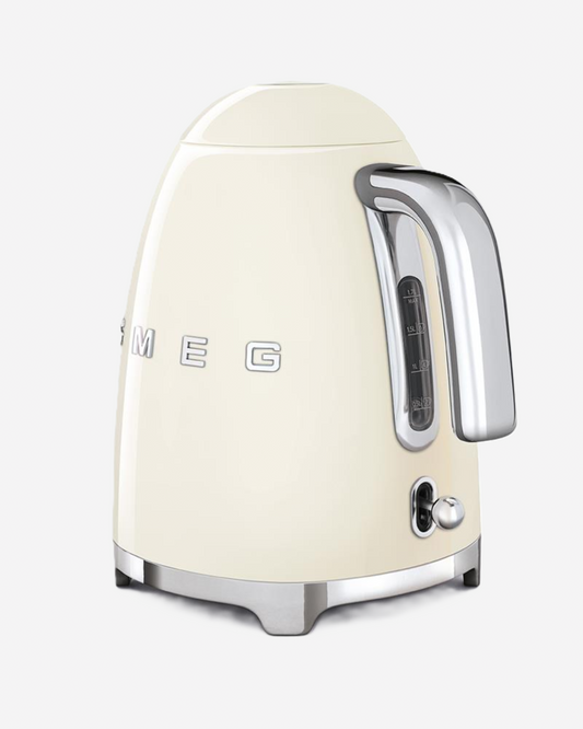 SMEG 1.7L Electric Kettle with Soft Opening Lid  Cream