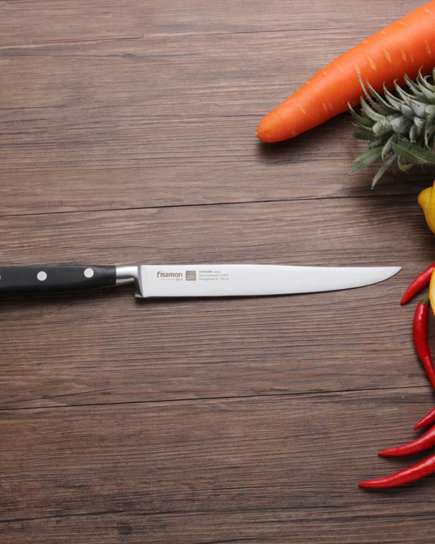 Fissman Slicing Knife Kitakami Black 8Inch