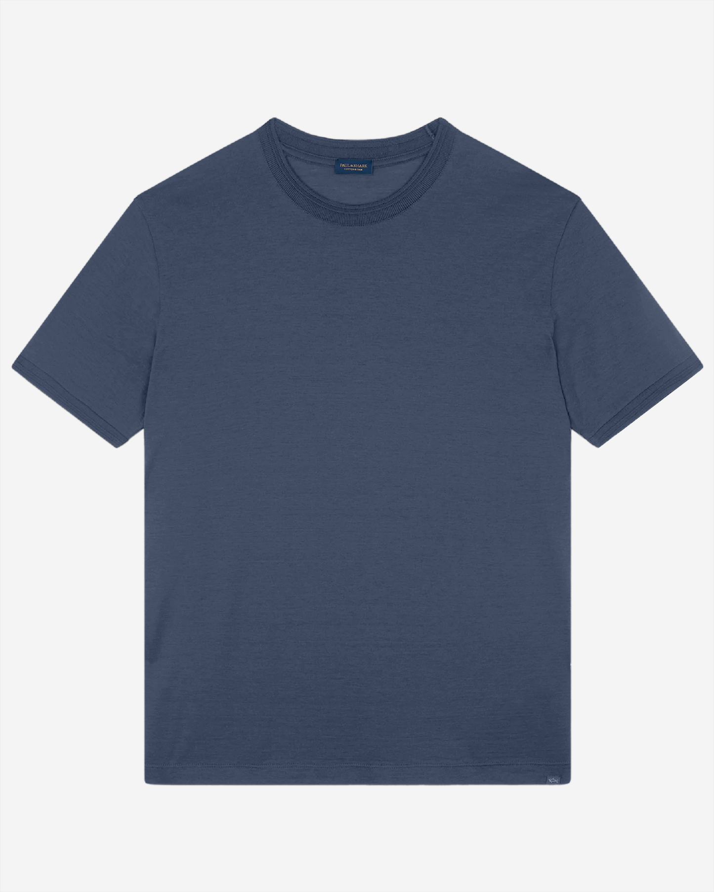 Paul & Shark Shark Tag Cottonand Silk T-Shirt - Royal Blue