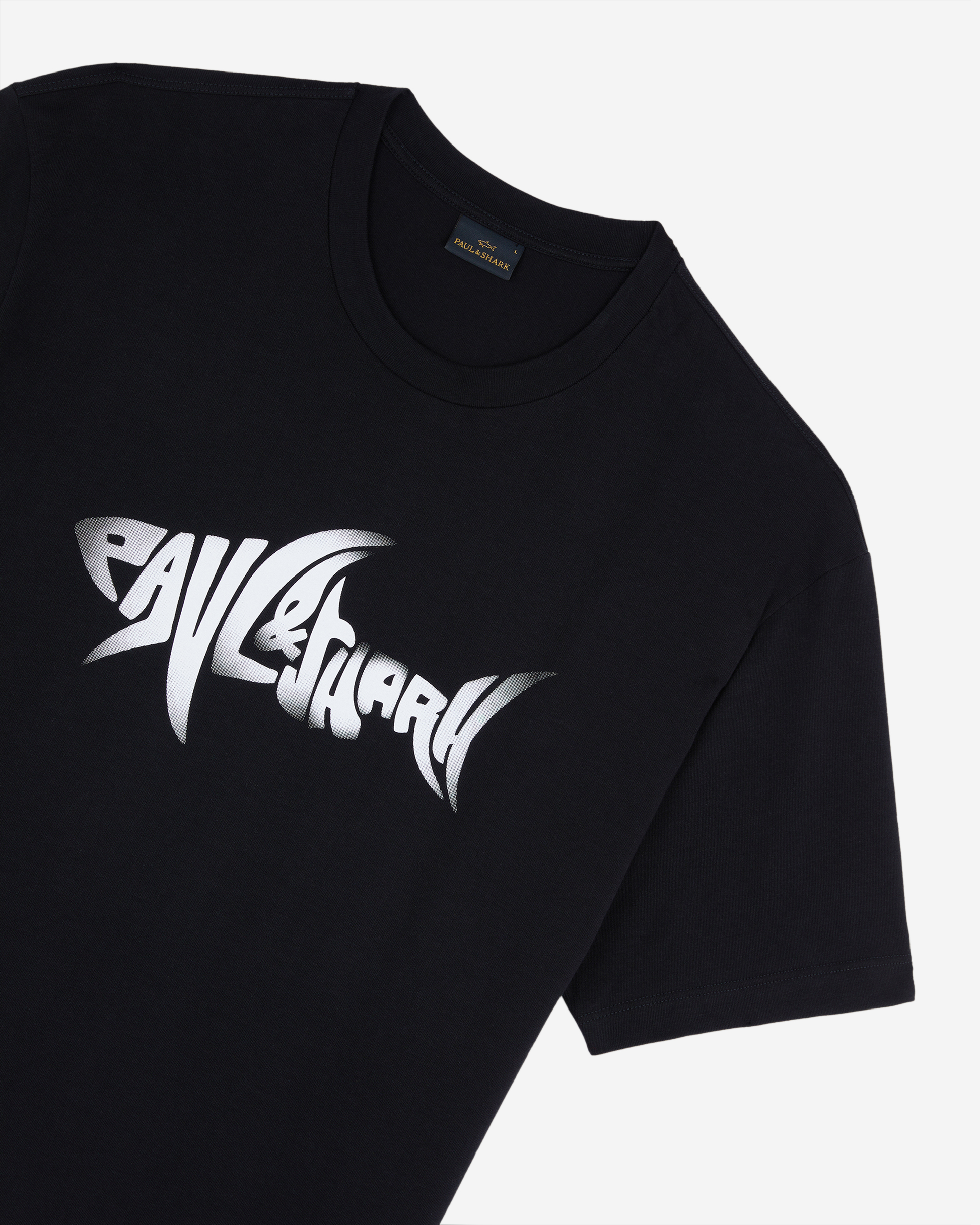 Paul & Shark Printed Shark Cotton Jersey T-Shirt